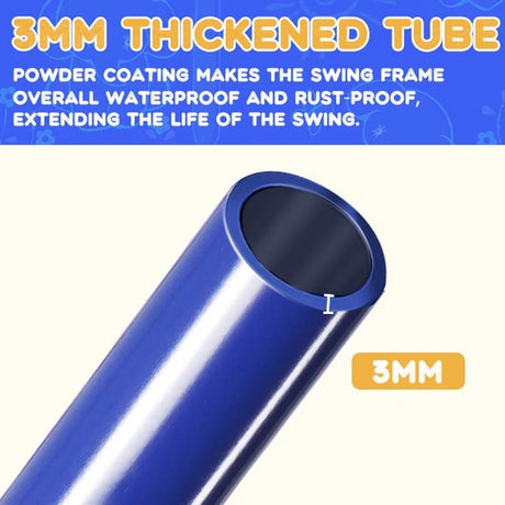 Swing Sets for Backyard, 6 in 1 Swing Set Outdoor for Kids 3-12, 700 lbs Heavy Duty Metal Toddler Playset Swingset for Playground with 3 Adjustable Swings, Basketball Hoop, Climbing Ladder and Nets Soldow