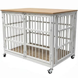 Boldbone 48 inch Dog Crate Furniture, Heavy Duty Dog Kennel Indoor for Large Dogs, Escape-Proof and Chew-Proof Wooden Dog Cage for high Anxiety Dog, Decorate House as TV Stand, End Table BOLDBONE