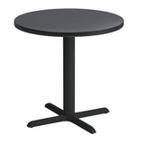 Cain 30" Round Breakroom Table- Grey Regency