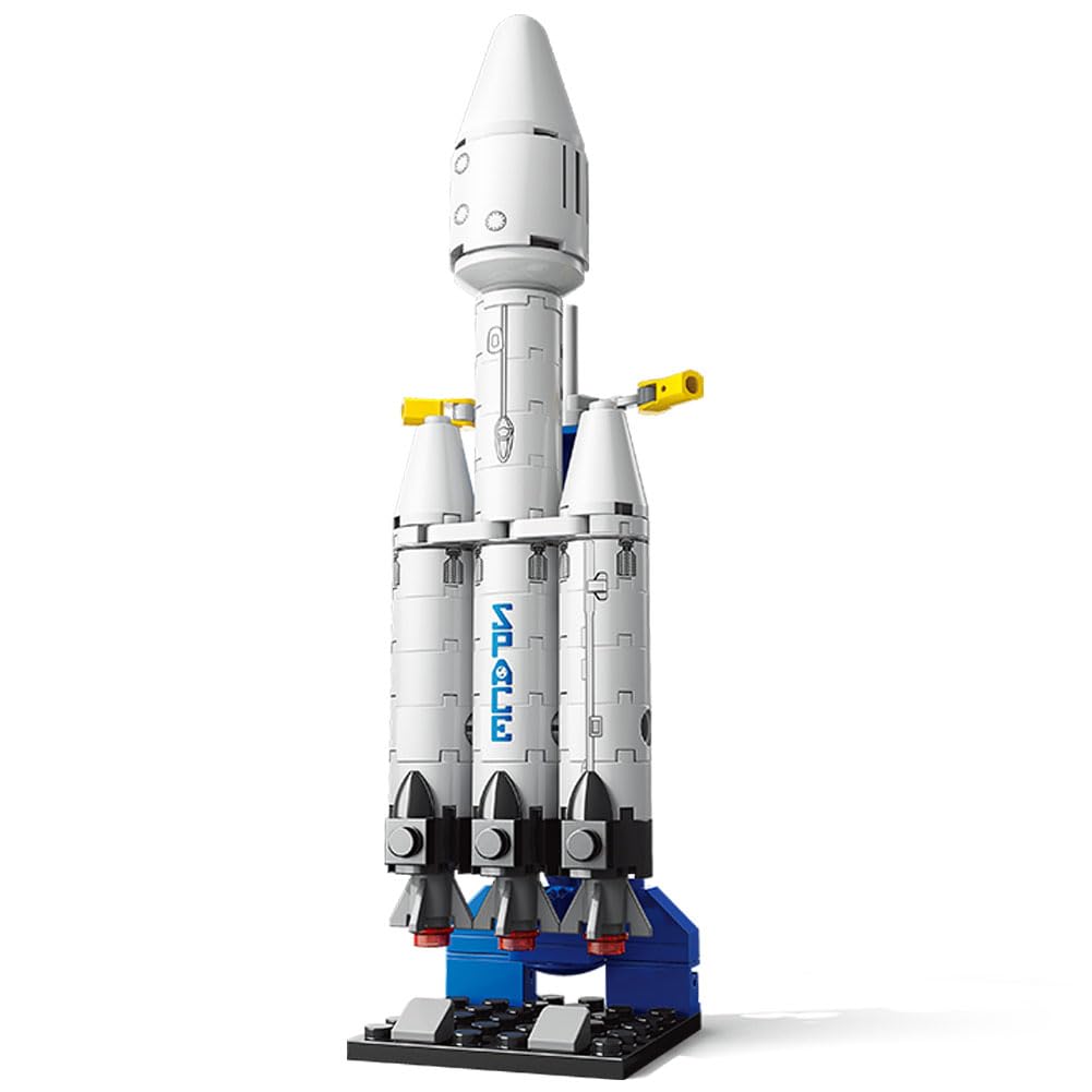 Vilbocr 69-Piece Rocket Ship Building Blocks Set | STEM Educational Space Toy for Kids Ages 6-12 | Creative Construction Kit for Solo & Group Play | Compatible with Major Brands Vilbocr