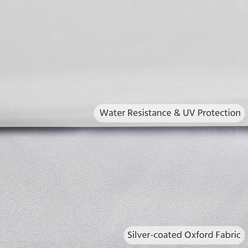 Yaheetech 10x10 1-Person Setup Pop Up Canopy Tent, Instant Portable Commercial Canopy Tent, Outdoor Gazebo with 1-Button Push, Wheeled Bag & 4 Sandbags for Home, Party & Outdoor, Silver-Coated White Yaheetech