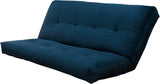 Kodiak Furniture Futon Mattress Only Innerspring Full Size Sleeper Bed Replacement Suede Fabric (Navy) Kodiak Furniture