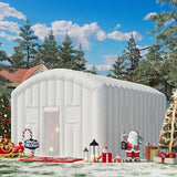 EROMMY 20x16x12 FT Large White Inflatable Nightclub, Blow Up Party Tent Portable with 950W Blower, Disco Night Club Tent for Adult Birthday Party Business Rental EROMMY