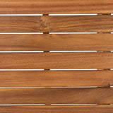 SAFAVIEH Outdoor Collection Casella Acacia Wood/Light Brown 5-Piece Patio Set PAT7077A, Natural/Natural Safavieh