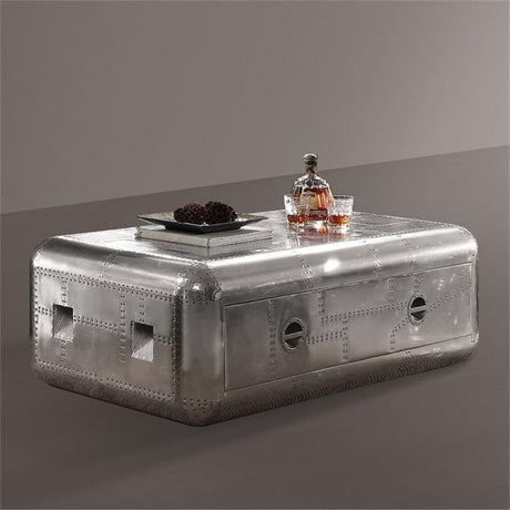 Acme Brancaster Square Coffee Table in Aluminum Acme
