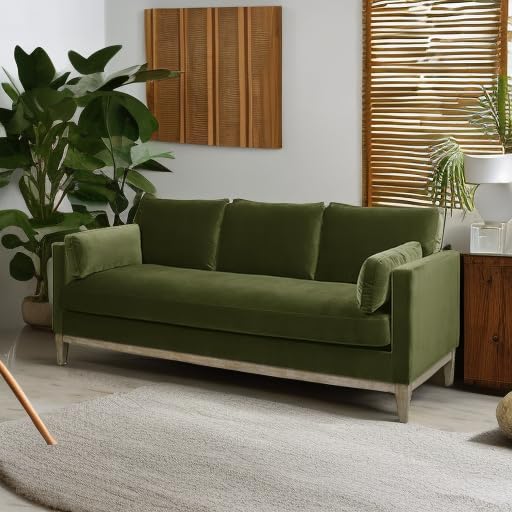 Jennifer Taylor Home Knox 84" Modern Farmhouse Performance Velvet Living Room Sofa Couch Jennifer Taylor Home