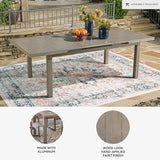 Signature Design by Ashley Beach Front Contemporary Outdoor Dining Extension Table, Light Brown Signature Design by Ashley