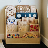 ECR4Kids Streamline Single-Sided Book Display with Storage, Classroom Bookshelf, Natural ECR4Kids