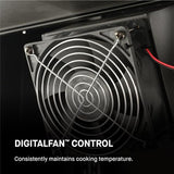 Masterbuilt® Gravity Series® 600 Digital Charcoal Grill and Smoker,WiFi Technology, GravityFed™ Charcoal Hopper, 600 Cooking Sq. Inches, Reversible Smoke&Sear Cast Iron Grates, Black, Model MB20041023 Masterbuilt