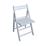 Casual Home Wooden Folding Chairs 2-Pcs Set, 17" W x 18" D x 30.75" H, White Casual Home