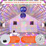 WUHUWOO Inflatable Nightclub 20x16.8x12 Ft, Large White Inflatable Party Club Tent for Adults Birthday Backyard Wedding Rental, 2 Doors and Logo Area WUHUWOO