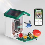 Smart Bird Feeder with Camera for Outdoors,Squirrel Proof Bird Feeders for Outside Hummingbird Birdhouse with Solar Powered, 2.5k HD Auto Capture&Ai Identification,Watching Gifts for Bird Lovers Bsemax