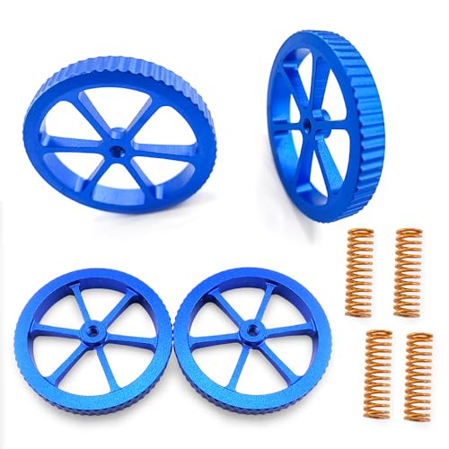 4Pcs Ender 3 Bed Springs Upgrade and Blue 3D Printer Bed Leveling Nuts Use for Ender 3/Ender 3 S1/Ender 3 V2 /Ender 3 Neo/Ender 3 Pro/Ender 3 Max Neo,Ender 5 CR-10 Series 3D Printer Heatbed L - WoodArtSupply