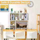 Deli 5-Tier Desktop Shelf - Versatile Wood Desk Hutch Organiser for Home and Office deli