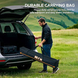 SUNJOY 5 x 8 ft. Grill Gazebo Pop Up Double Tiered Outdoor Gazebo Standing-Height Canopy with Magnetic LED Light, Adjustable Ceiling Height, for BBQ,Picnics, Outdoor Events, Gray Sunjoy