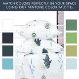 Where The Polka Dots Roam Nautical Ocean Queen Bedding Set - 4 Piece Super Soft Kids Bed Set with Fitted Sheet, Flat Sheet, and Pillowcases - Underwater Sea Creatures Design for Boys Girls Room Décor Where The Polka Dots Roam