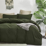 Luxlovery Army Green Comforter Set King Green Bedding Comforter Olive Blanket Quilts Minimalist Army Bedding Set Soft Breathable Blanket Quilts Comforter for King Bed Luxlovery