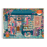 Galison Stitch by Stitch – 1000 Piece Puzzle Fun and Challenging Activity with Bright and Bold Quilting and Crafting Themed Storefront Artwork for Adults and Families Galison