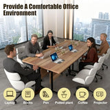 Rectangle Conference Table,Modular Conference Room Tables with Flip Top,Mobile Table with Four Flexible Wheels,Modern Meeting Seminar Tables,Folding Meeting Training Room Table (6Pack, 1619B, 70.8in) ATagope
