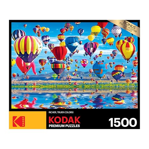 RoseArt - Kodak - Balloon Reflections - 1500 Piece Jigsaw Puzzle for Adults