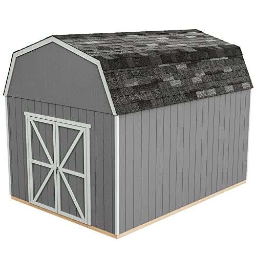 Handy Home Products Braymore 10x16 Do-It-Yourself Wooden Storage Shed - WoodArtSupply