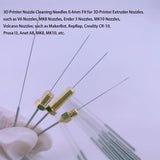 20Pcs 3D Printer Nozzle Cleaning Needles 0.4mm, 3D Printer Nozzle Cleaning Kit - 0.4mm Needles for 3D Printer Extruder Nozzles, 0.4mm Stainless Steel Nozzle Needles(Total Length: 80mm) TIEXYE