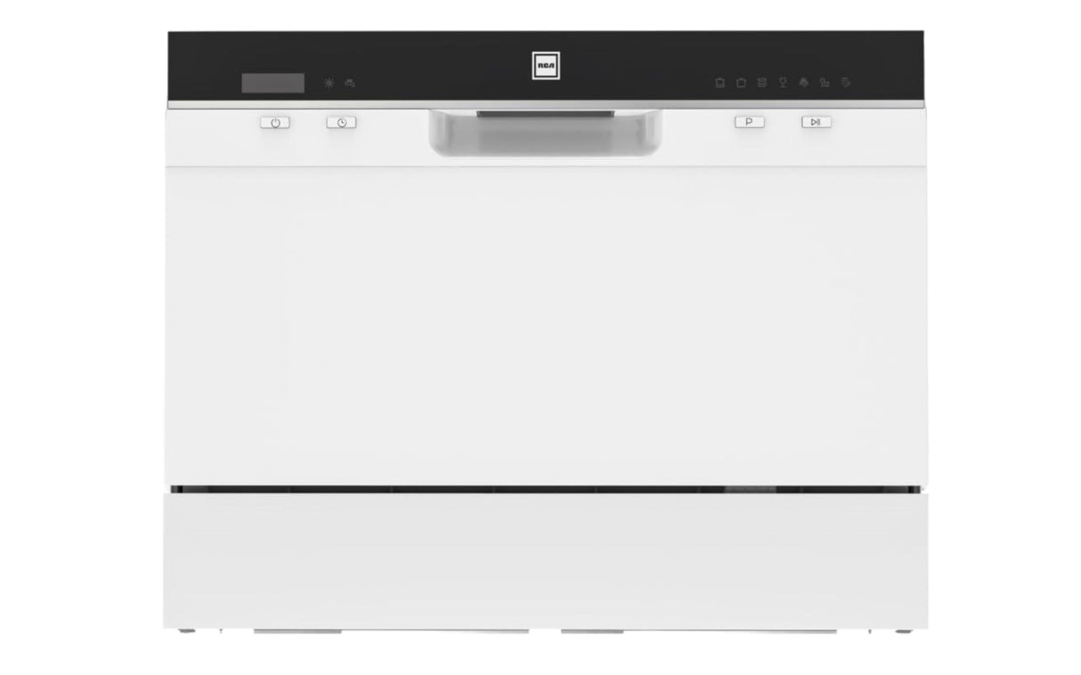 HAMILTON BEACH HBDW3208 RCA RDW3208 Counter Top Dishwasher, 6 Place Settings, Portable, White Hamilton Beach