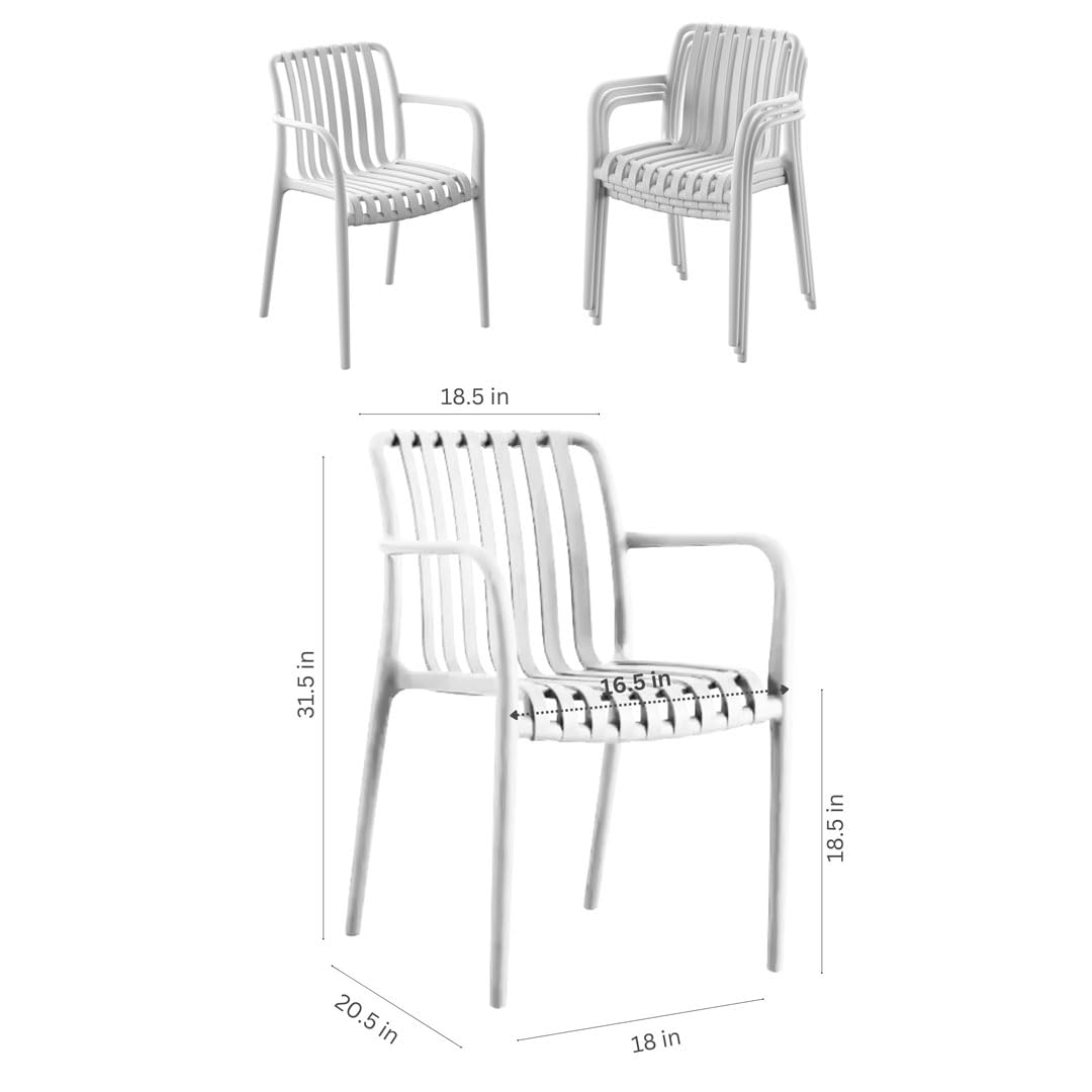 Urban Elements Frida 11-Piece Rectangular Patio Furniture Set | 100% Certified Teak Finish | Backyard Furniture, Outside Table and Chairs, Rectangular Outdoor Dining Set Urban Elements