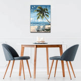 Natuyalo Paint by Numbers Kit for Adults Beginners, 12" Wx16 L Painting by Numbers Kit on Canvas Acrylic Drawing Kits Ready to Stretch and Framed, Beach Landscape Natuyalo