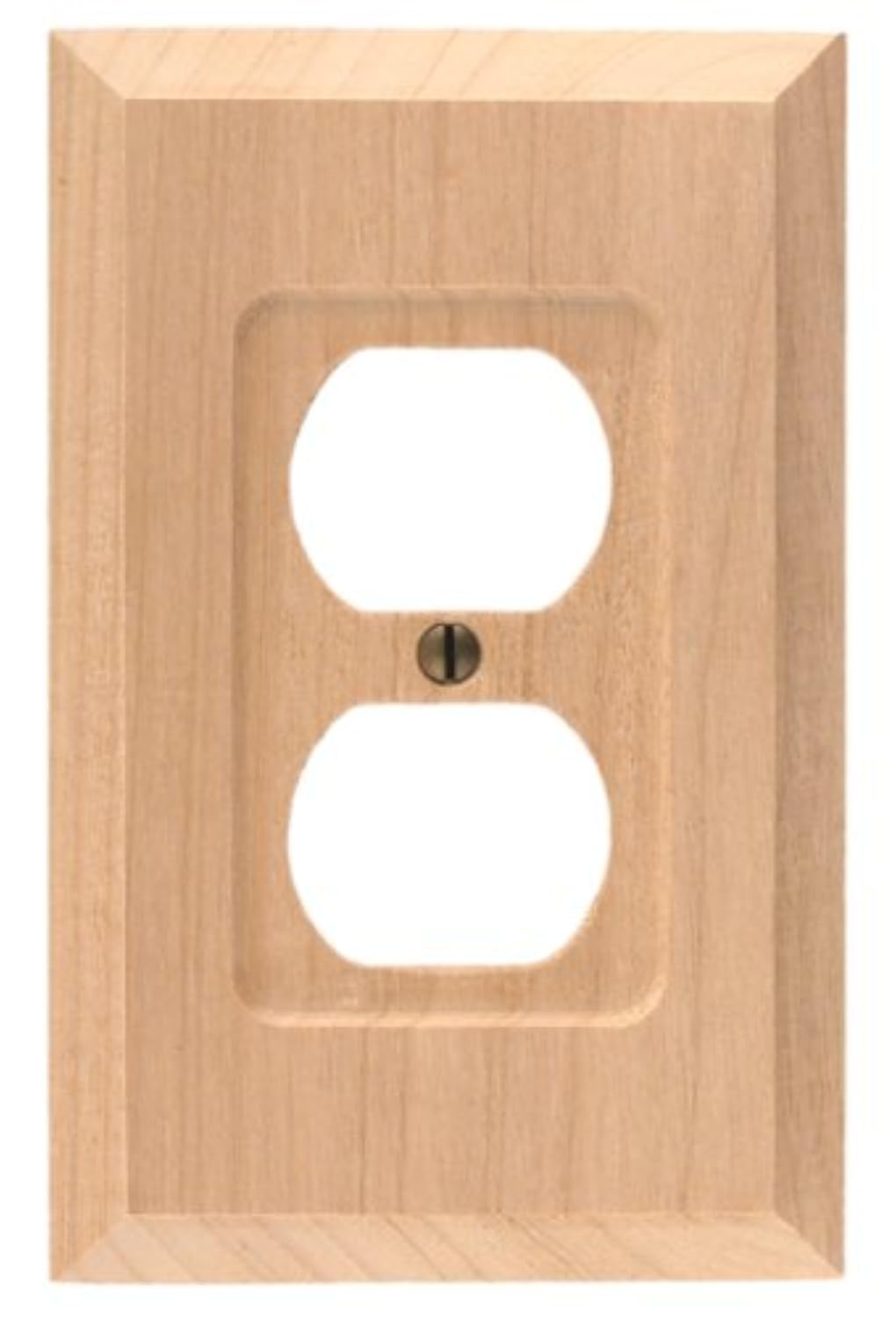 Amerelle Baker Single Duplex Unfinished Wood Wallplate AMERELLE