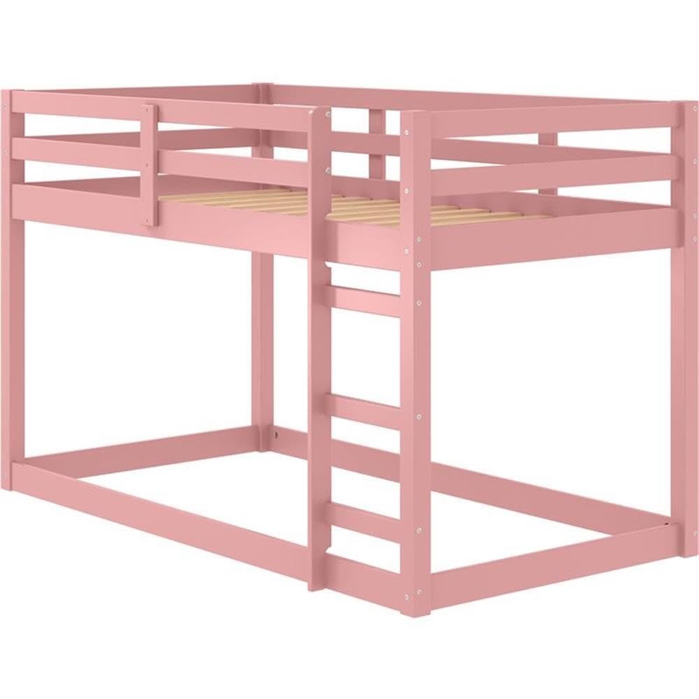 Acme Gaston II Twin Loft Bed in Pink Finish