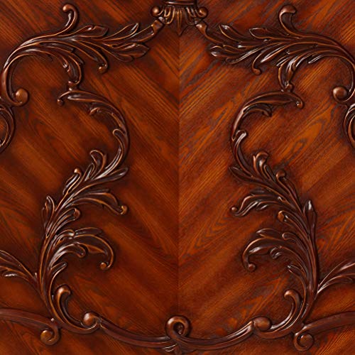 Acme Dresden Wooden King Panel Bed in Cherry Oak ACME Furniture