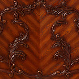 Acme Dresden Wooden King Panel Bed in Cherry Oak ACME Furniture