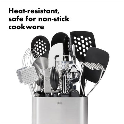 OXO Good Grips 15-Piece Everyday Kitchen Utensil Set, Silver