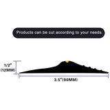 ToLanbbt 20Ft/6M Universal Garage Threshold Seal Strip with 300ml Black Sealants/Adhesives, Garage Door Bottom Weatherproof Strip Rubber DIY Weather Stripping Replacement(Black) ToLanbbt