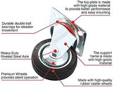 Online Best Service 12 Pack 3" Swivel Caster Wheels Rubber Base with Top Plate & Bearing Heavy Duty (12 Pack - no Brake) Online Best Service