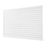 VEVOR Slat Wall Paneling, 8 x 4 ft, PVC Garage Slatwall with Accessories, White Slat Wall Easy-to-Install Adjustable Slatwall Panel with Coupling Structure & DIY Cutting, Fits for Storage & Display VEVOR