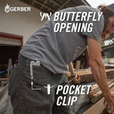 Gerber Gear Suspension-NXT 15-in-1 EDC Multi tool with Pocket Knife, Needle Nose Pliers and Wire Stripper Tools, Gifts for Men, Survival and Camping Gear, Stainless Steel GERBER