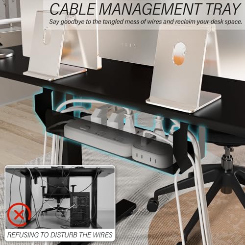 Kingant Standing Desk Height Adjustable Small Electric Stand Up Desks [35 x 20 Inch] - Ergonomic Sit Stand Desk Rising Desks for Home Office Computer Desk Stand Desk Workstation Kingant