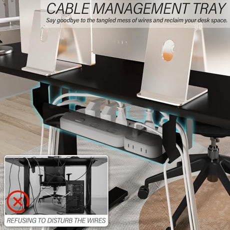 Kingant Standing Desk Height Adjustable Small Electric Stand Up Desks [35 x 20 Inch] - Ergonomic Sit Stand Desk Rising Desks for Home Office Computer Desk Stand Desk Workstation Kingant