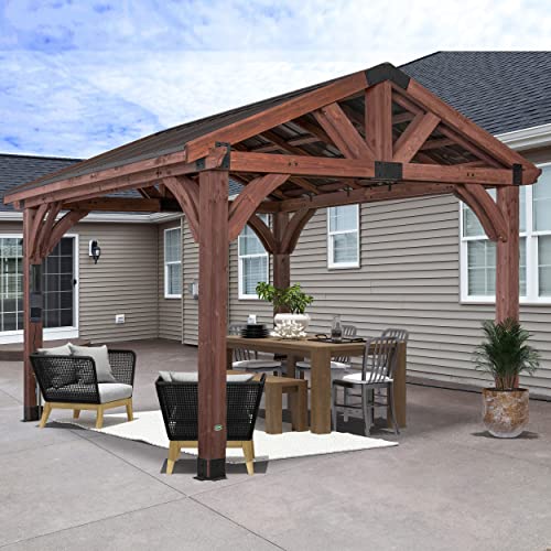 Backyard Discovery Arlington 12x12 All Cedar Gazebo - Thumbnail 4