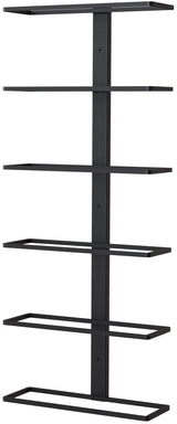 TheRackCo. Wall Series - Center Frame Metal Wall Mount Wine Bottle Rack, Black (6 Bottles) TheRackCo.