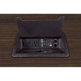 Regency Legacy 14 ft. Racetrack Laminate Conference Table with Charging Port- Neo Walnut Regency Seating