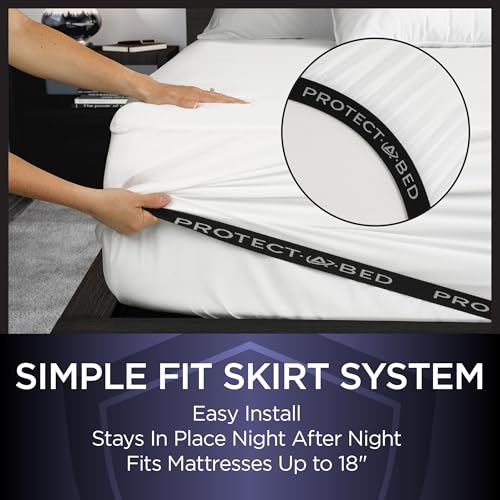 Protect-A-Bed Essential Mattress Protector Full, Dust Mite Resistant, Noiseless and Odor-Resistant Mattress Cover, 100% Waterproof Top, Machine Washable, Fits 11"-18" Mattresses Protect-A-Bed