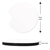 200 PCS 2.75 in Sublimation Blank Car Coasters, Auto Coasters, Auto Cupholder Coasters with Finger Notch and DIY Personalization Option,Heat Transfer Projects, Painting,Sublimation by KUKLIPJIM KUKLIPJIM