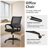 PayLessHere Home Office Chair Desk Computer Chair Adjustable Ergonomic Lumbar Support Armrest Executive with High Density Mesh 360 Degree Swivel Chair for Men Women Adults, Black PayLessHere
