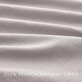AGGBEERY 100% French Linen Sheets Natural Linen Queen Size Sheets Set, Breathable and Durable for Hot Sleepers, 4 Pcs Bed Sheets with 16 Inch Deep Pocket - 1 Flat Sheet, 1 Fitted Sheet, 2 Pillowcases AGGBEERY