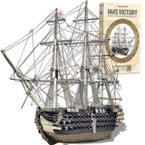 Piececool 3D Metal Puzzles for Adults, HMS Victory Battleship Model Kits Crafts for Adults to Build DIY Models Puzzles, Ideal Creative Great Gift for Family Time Home Decor- 389Pcs