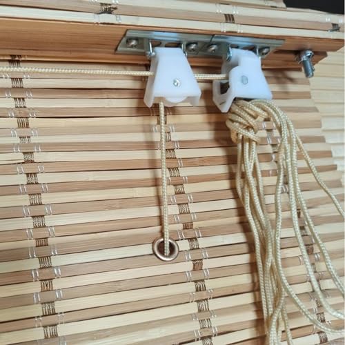 Sumnacon Shade L Brackets 8 Pcs Mounting L Bracket with Wingnut for Woven Wood Bamboo Roman Shade Metal L Shade Brackets for Inside,Ceiling or Wall Mount Silver L Blind Brackets for Home Sumnacon