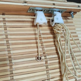 Sumnacon Shade L Brackets 8 Pcs Mounting L Bracket with Wingnut for Woven Wood Bamboo Roman Shade Metal L Shade Brackets for Inside,Ceiling or Wall Mount Silver L Blind Brackets for Home Sumnacon